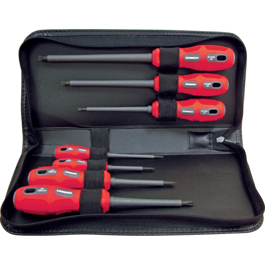 Kennedy VDE Dual Grip Screwdriver Set 7Pce PJ1007 at Zoro