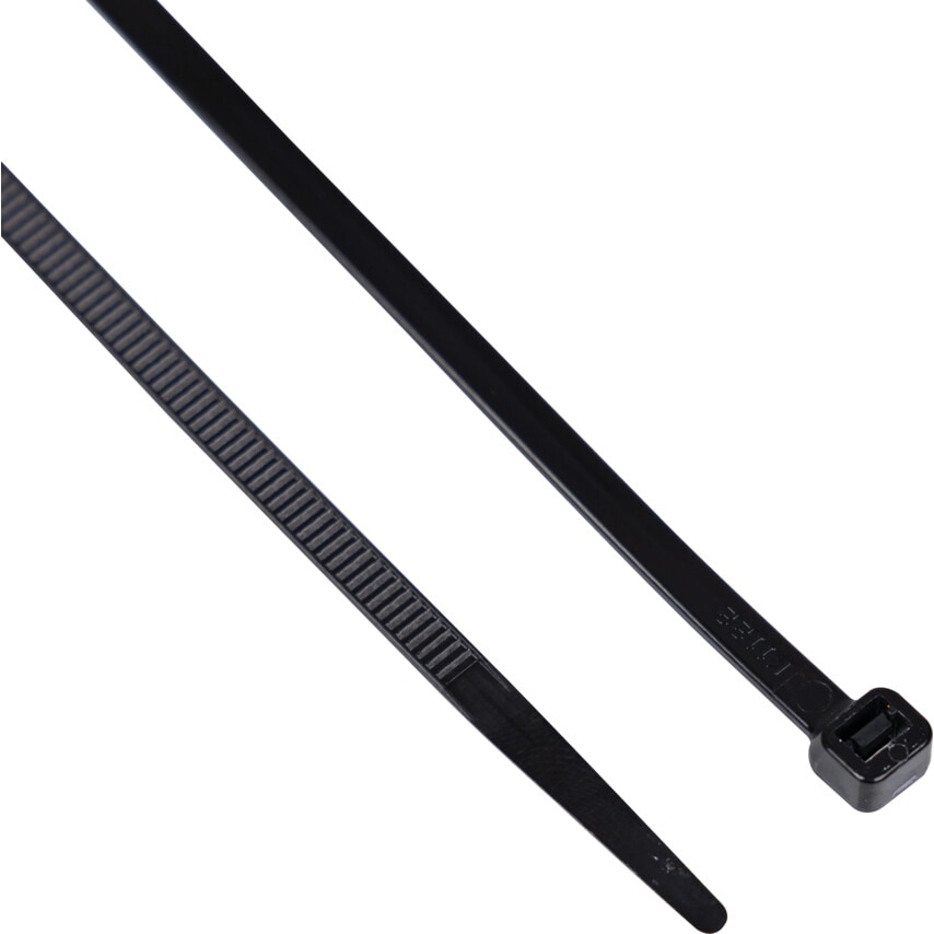 Edison Black Cable Ties 4.8 x 370mm, Pack of 100