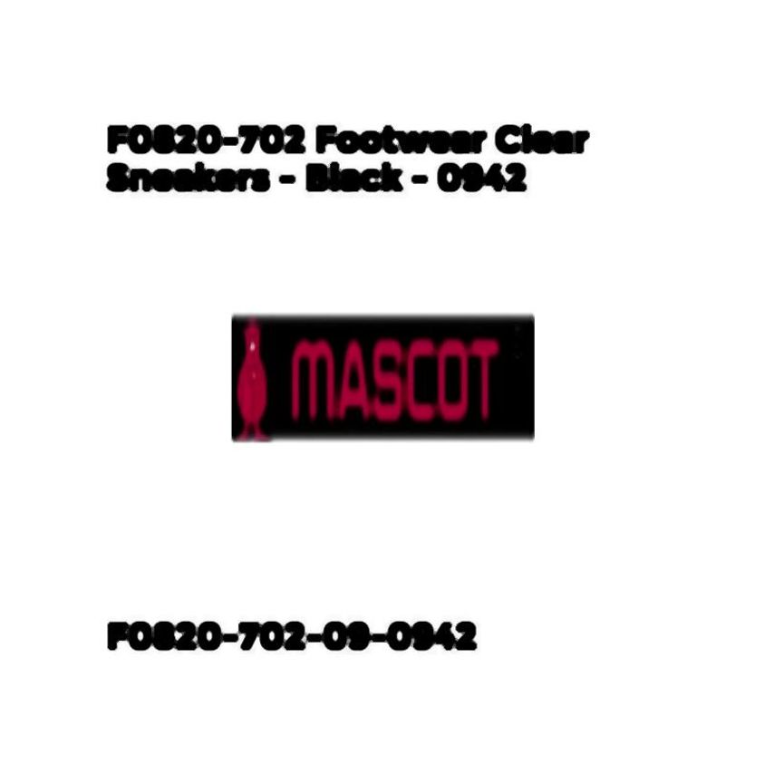 Mascot F0820-702 Footwear Clear Sneakers - Black - 0946