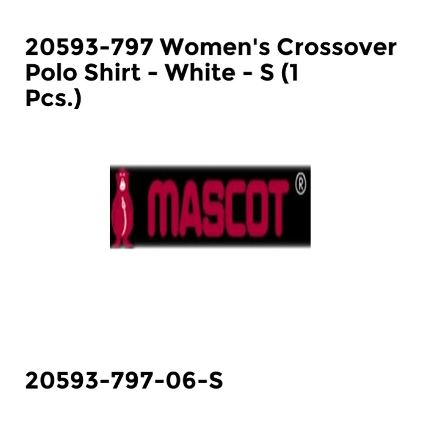 Mascot 20593-797 Women's Crossover Polo Shirt - White - S (1 Pcs.)