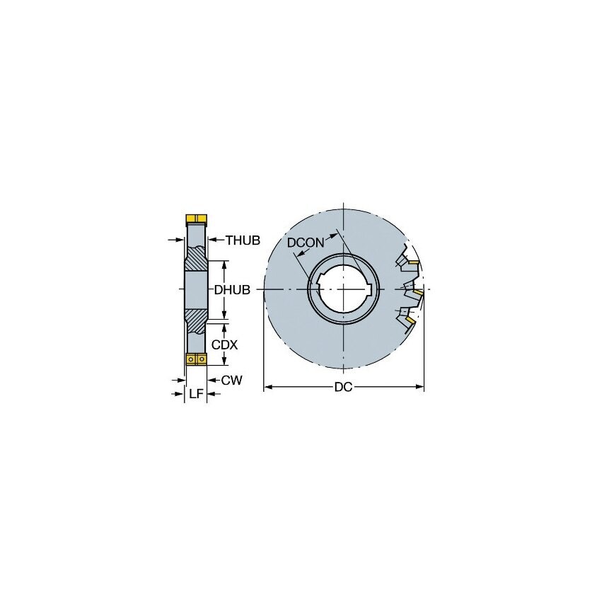 Sandvik Coromant N331.32-080S27DM08.00 Face Mill