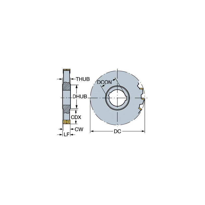 Sandvik Coromant N331.35-125S40DM080 Face Mill
