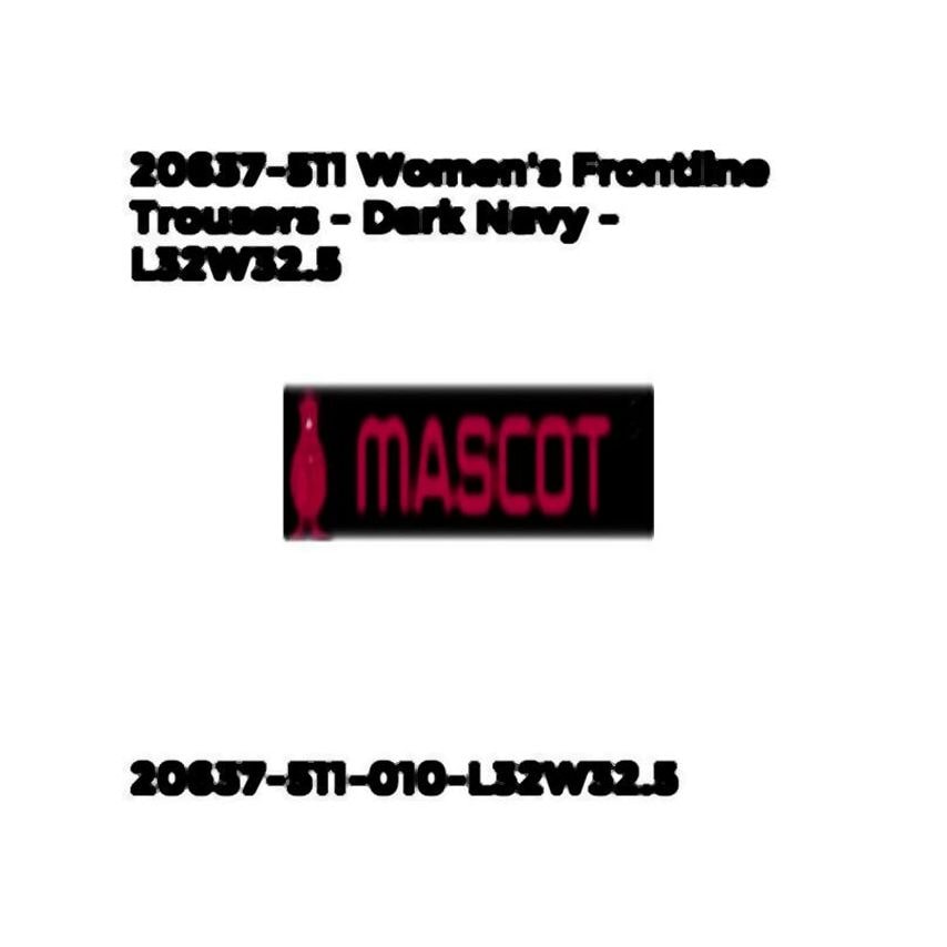 Mascot 20637-511 Women's Frontline Trousers - Dark Navy - L32W27