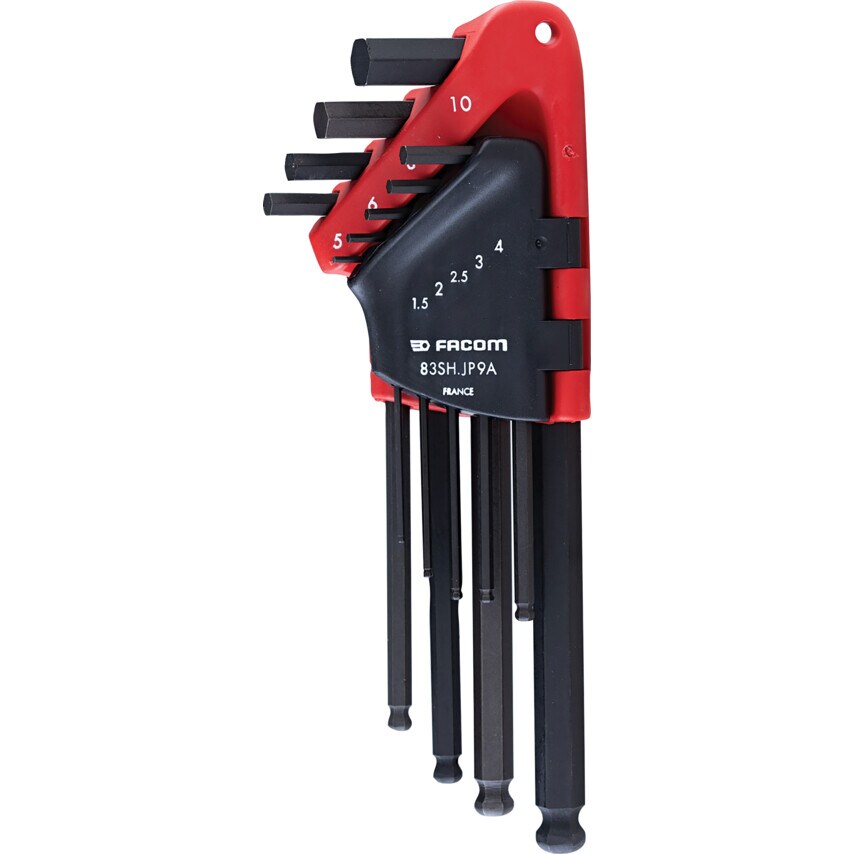 83SH.JP9A L-Shape Hex Ball Key Set, 9 Pieces