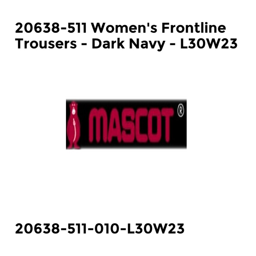 Mascot 20638-511 Women's Frontline Trousers - Dark Navy - L30W23