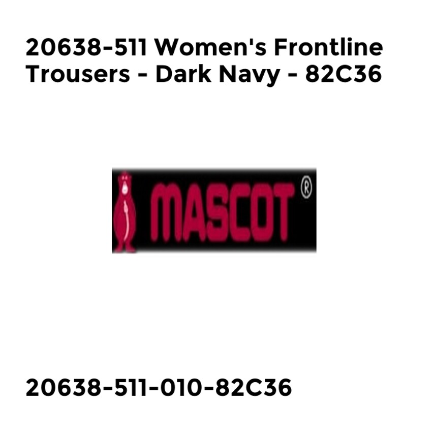 Mascot 20638-511 Women's Frontline Trousers - Dark Navy - 82C36