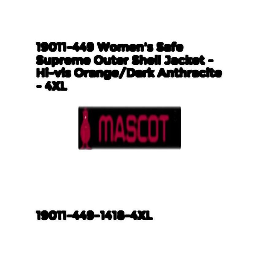 Mascot 19011-449 Women's Safe Supreme Outer Shell Jacket - Hi-vis Orange/Dark An
