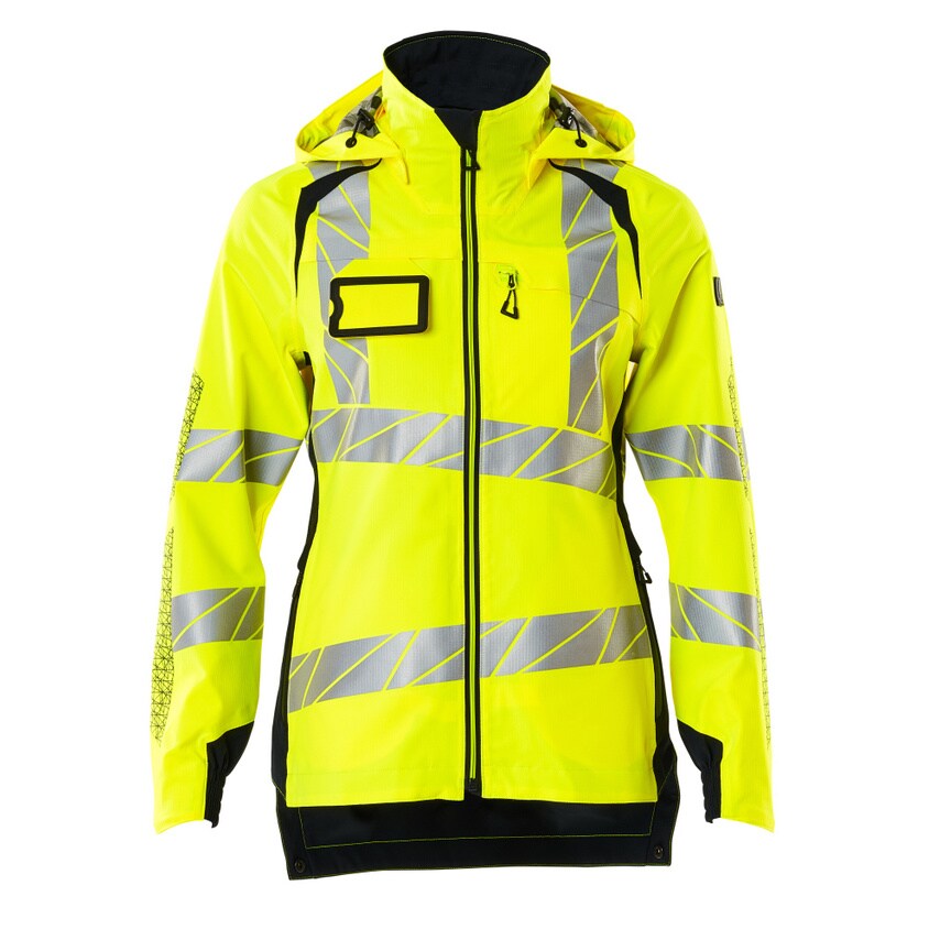 Mascot 19011-449 Women's Safe Supreme Outer Shell Jacket - Hi-vis Yellow/Dark Na