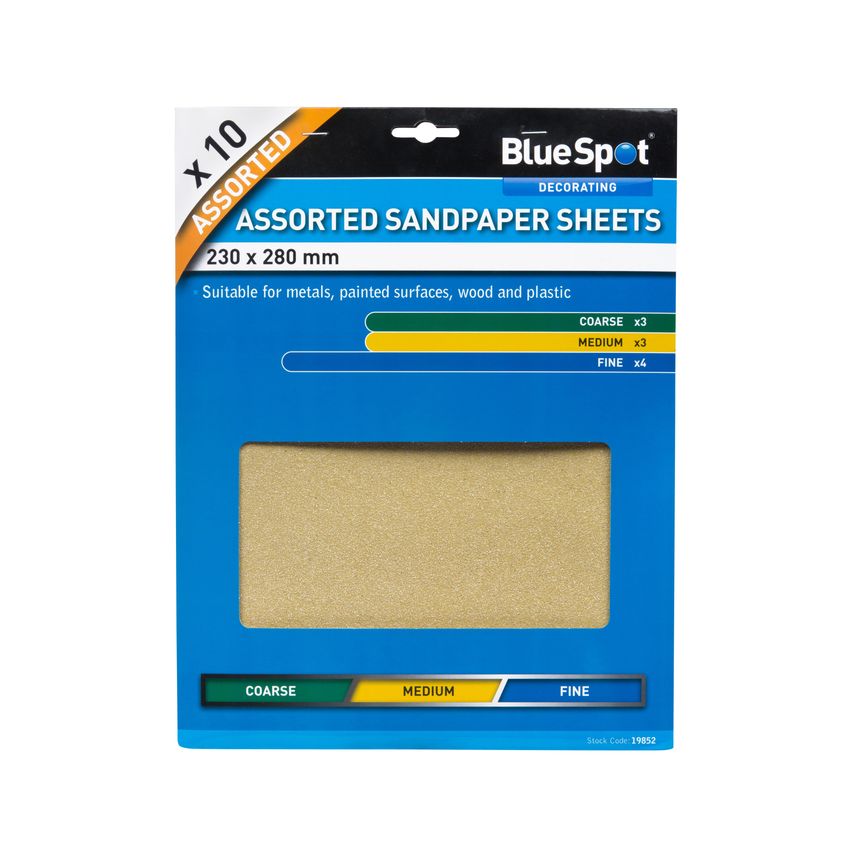 Assorted Sandpaper Sheets