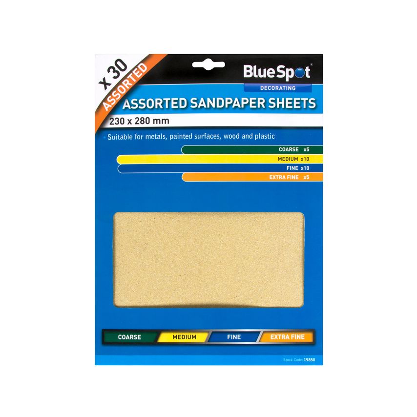Assorted Sandpaper Sheets