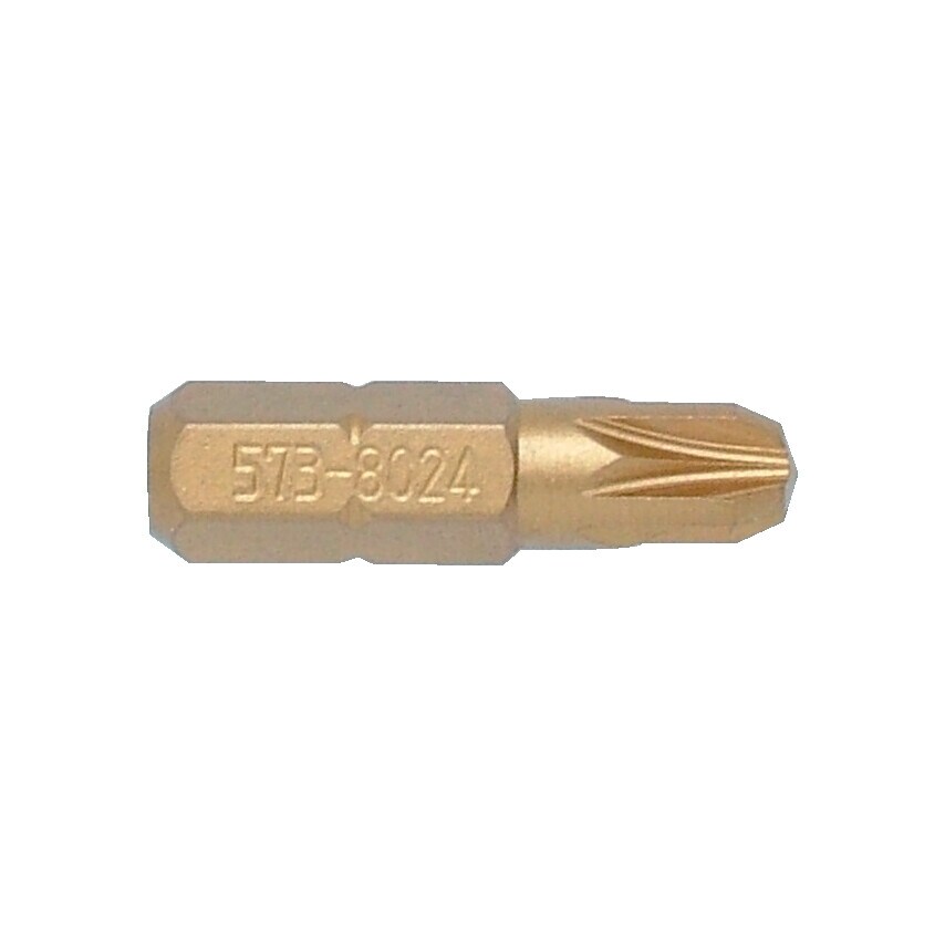 No.4 P/Driv Tin Coated Screwdriver Bit 5/16" Hex Standard