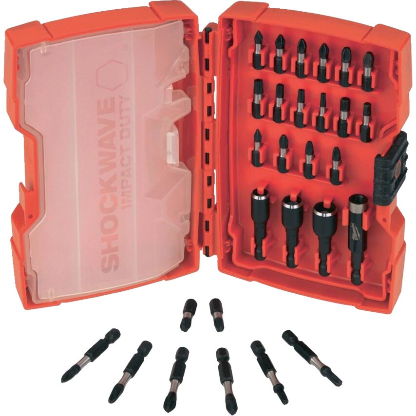 Milwaukee 4932352455 Shockwave Bits & Nut Drivers Set 28PC Zoro UK
