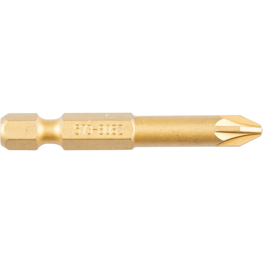 1/4in. Hex Drive PZ TiN Coated Screwdriver Bits