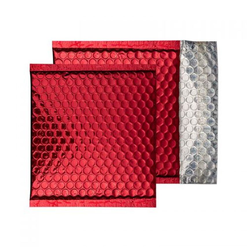 Purely Everyday Padded Bubble Wallet Peel and Seal Festive Red CD 165X165 - Box