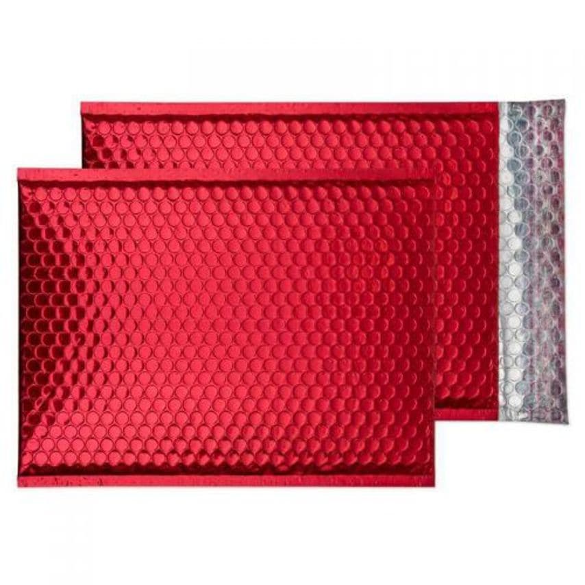 Purely Everyday Padded Bubble Pocket Peel and Seal Festive Red C4 324X230 - Box