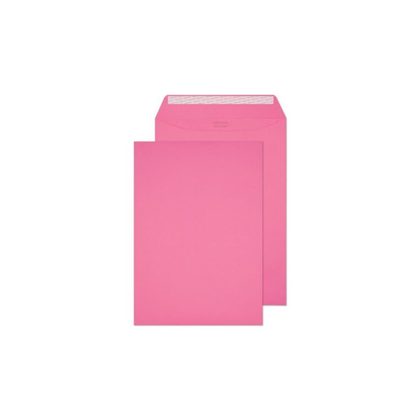 Creative Pocket Peel and Seal Flamingo Pink C4 324X229MM 120GSM - Box of 250