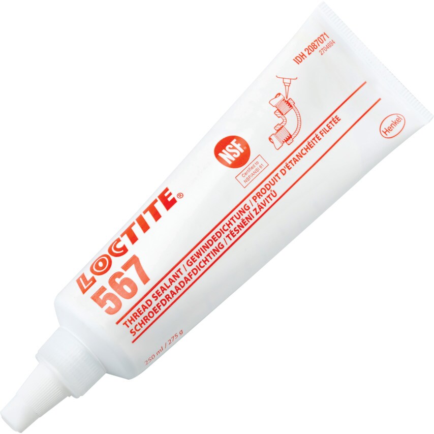 Shop Loctite Pipe Sealant, Low Strength, 250ml Pipe Sealants Zoro UK