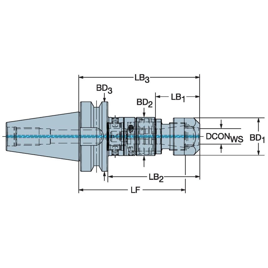 Sandvik Coromant 970-B50-25-145 Adapter