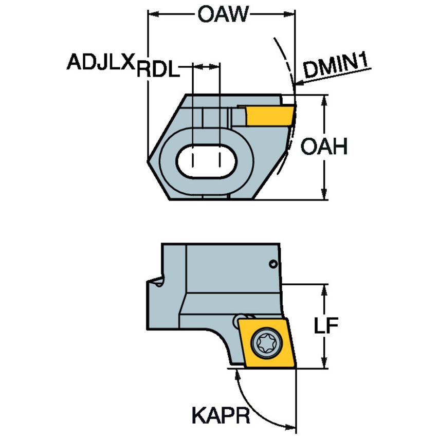 Sandvik Coromant R820H-BR26SCFC12A Slide for CoroBore