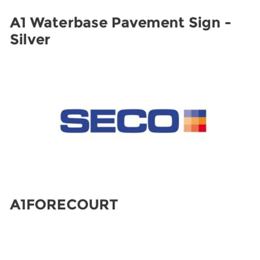 A1 Waterbase Pavement Sign