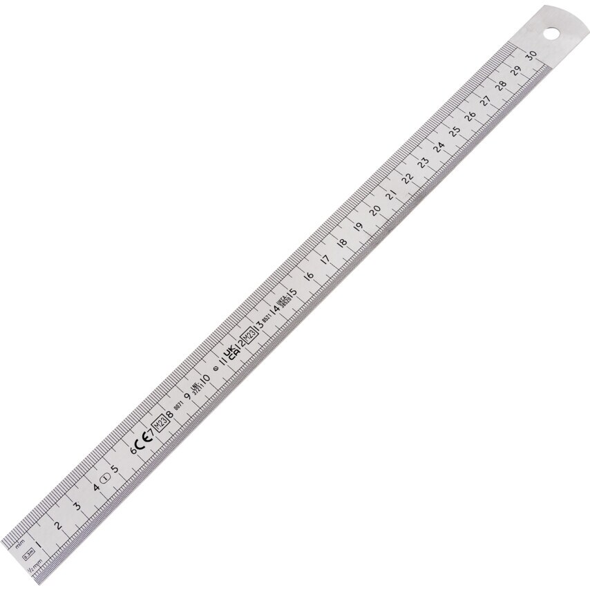 Stanley 0-35-401 (64R) 300mm/12" Precision Steel Rule R/End Rigid - Picture 2 of 2