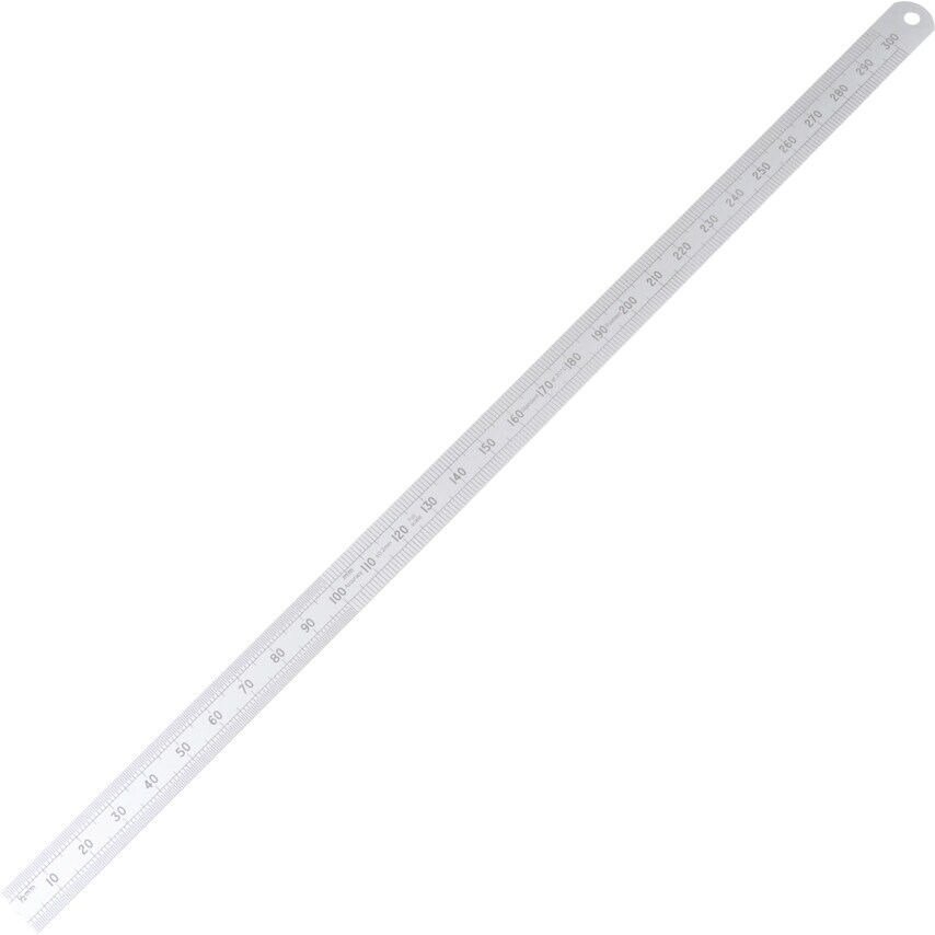 300mm Flexible Rustless Rule Round End