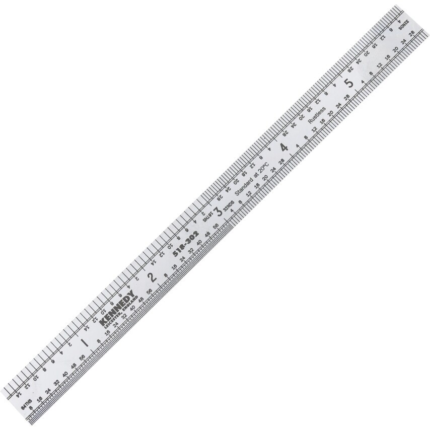 150mm/6" Flexible Rustless Rule Square End