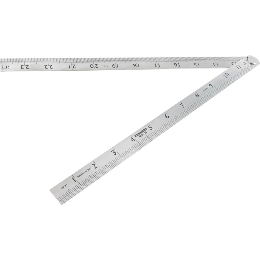 600mm/24" Folding Steel Rule