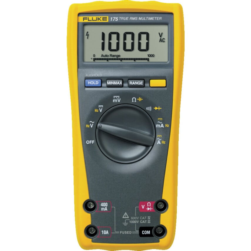 Fluke 175 True Root Mean Square DMM comes with Lifetime Warranty