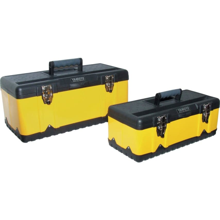 Yamoto Yellow Metal Toolbox Set 2Piece 470mm & 582mm Zoro UK