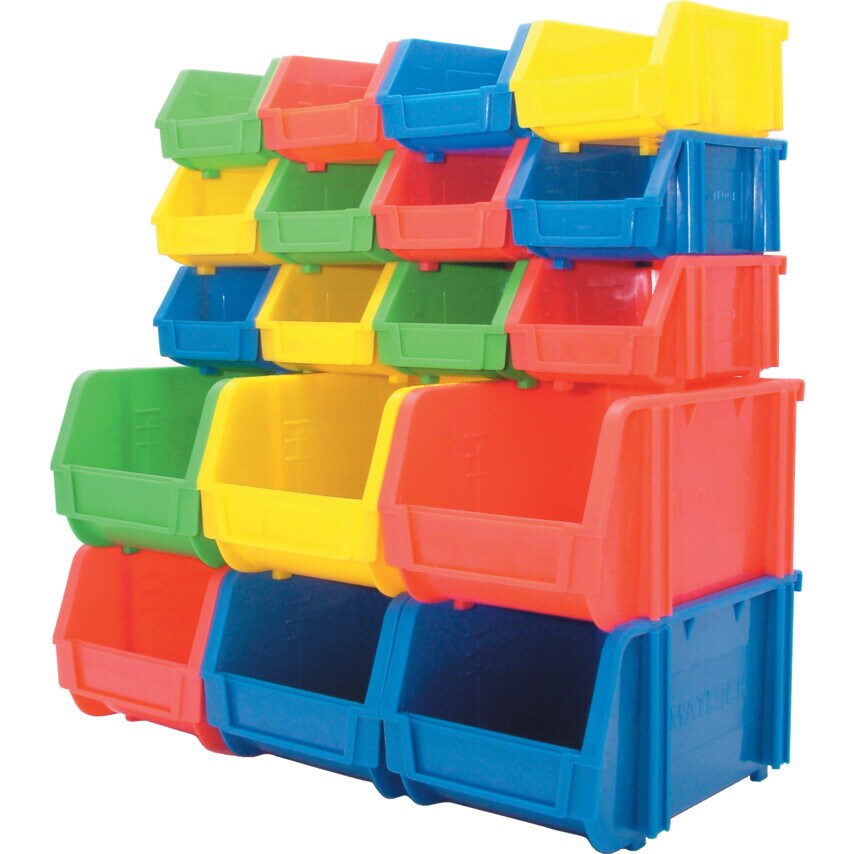 Matlock MTL1 Plastic Storage Bin Yellow Zoro UK