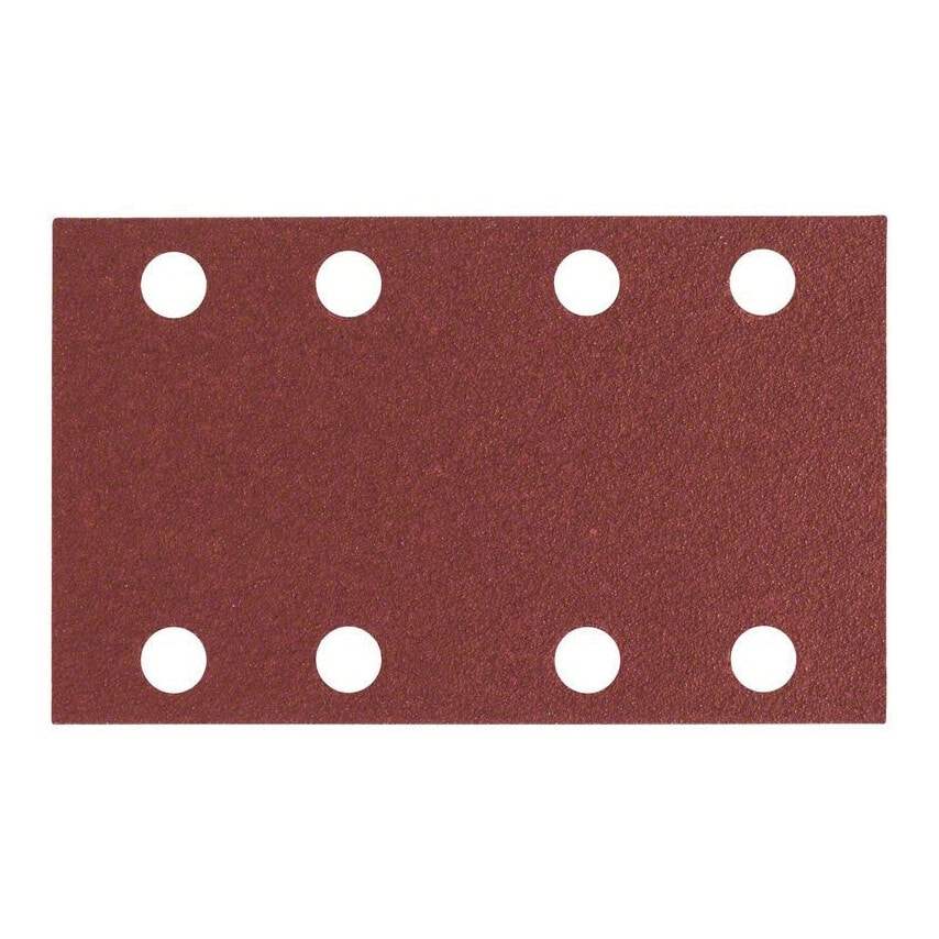 C430 Sanding Sheets for Orbital Sanders, 120G, 80 X 133MM, 8 Hole - 2 608 605 281 Pk-10