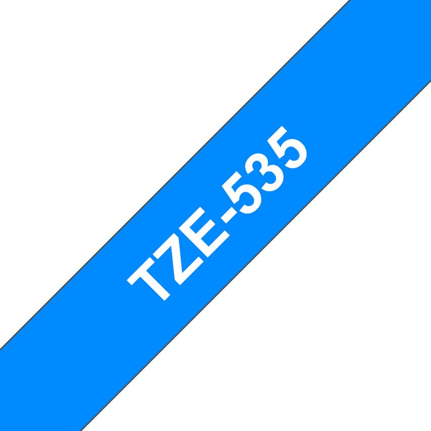 Brother TZE-535 12mm P-Touch Tape White/Blue