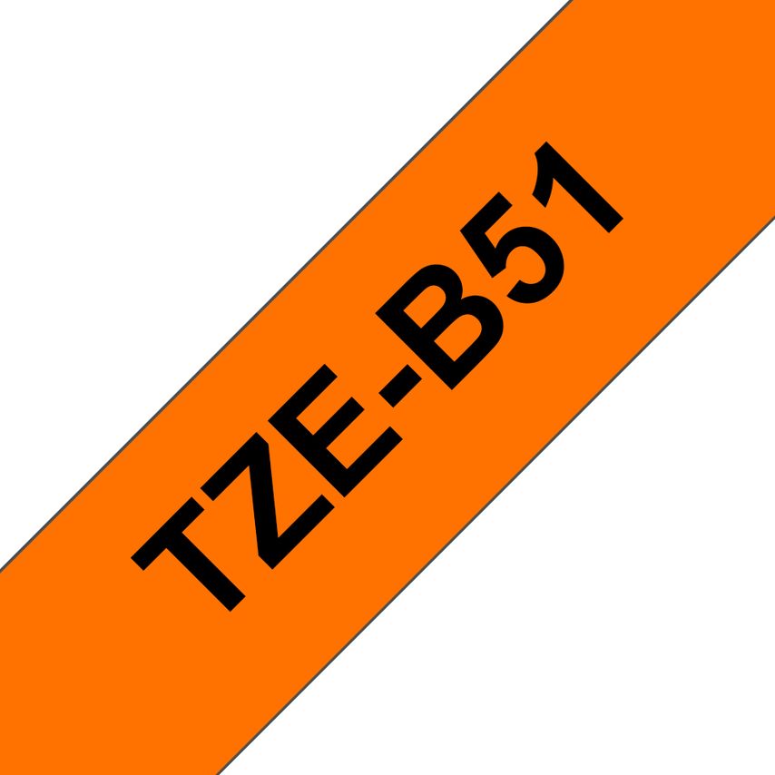 TZE-B51 24mm P-Touch Tape PE Black/Orange