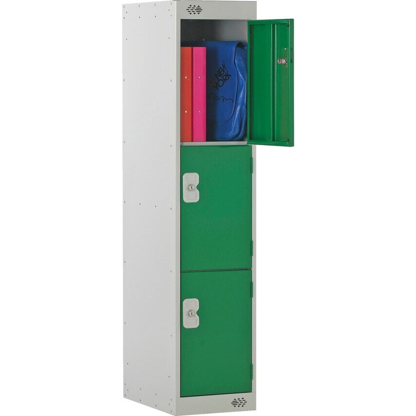 Reduced Height Lockers - Three Quarter Height, Green