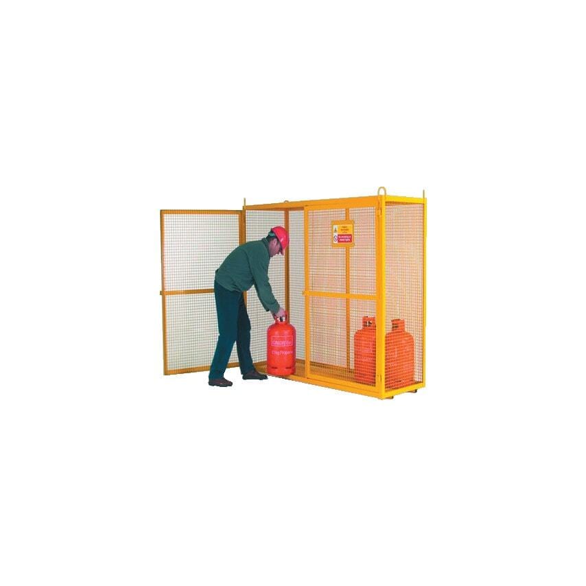 Workshop 690X690X790mm Security Cage Mobile Galvanised, Yellow