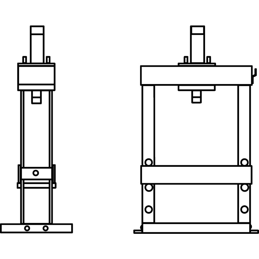 Kennedy HBP010 Hydraulic Bench Press 10-TON - Picture 4 of 4