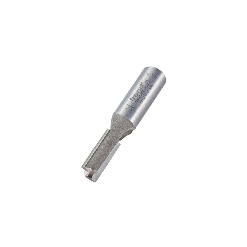 Trend 3/86C 1/2" TC Two Flute Straight Cutter with TCT Plunge Centre Tip 12.7mm