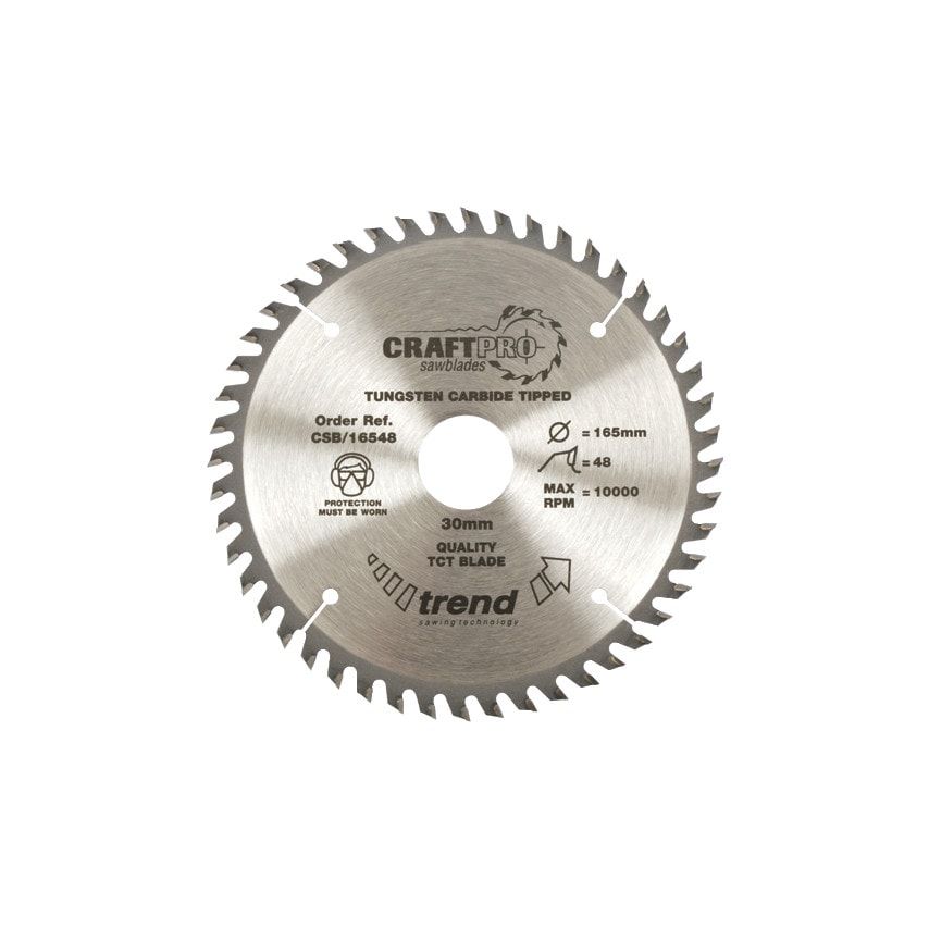 Trend CSB/21548 TCT CraftPro Trimming / Crosscut Sawblades for a Medium/Fine Fin