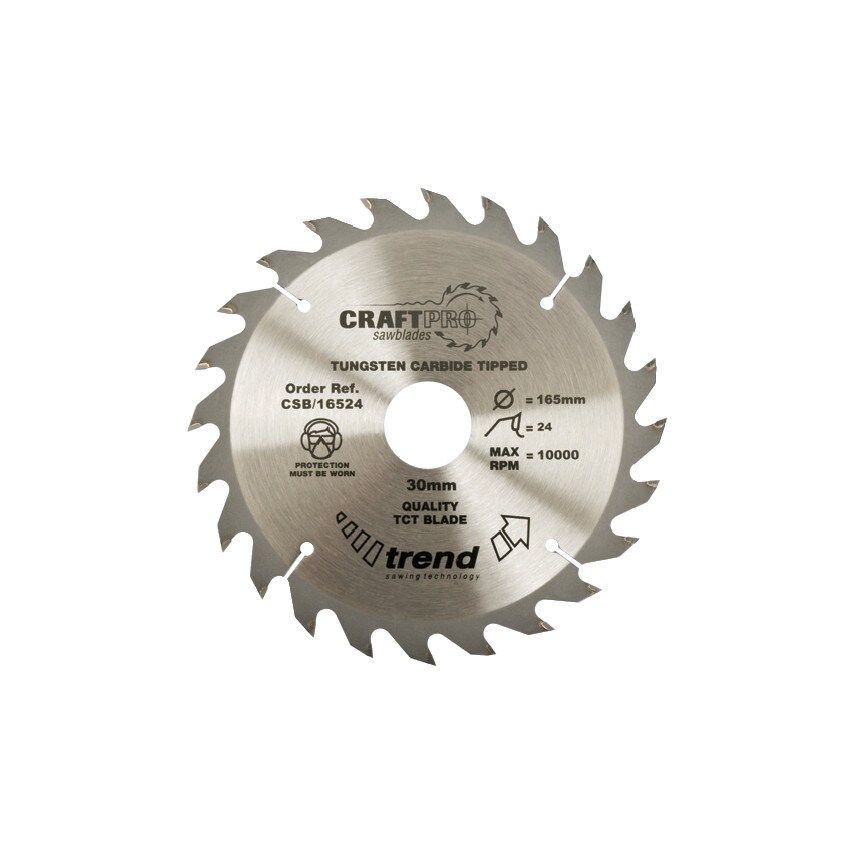 Trend CSB/18424A TCT CraftPro General Purpose Sawbladesfor a Medium/Coarse Finis