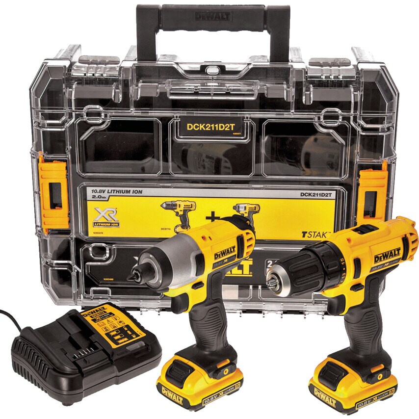 Shop DeWalt DCK211D2TGB 10.8V Compact Drill Driver & Impact Driver