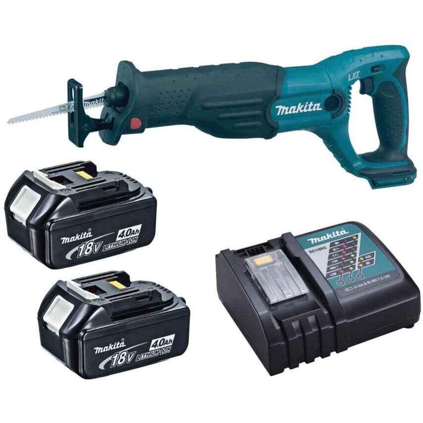 Makita DJR 18 Cordless Brushless Reciprocating Saw LXT with 2x 5.0Ah Batteries