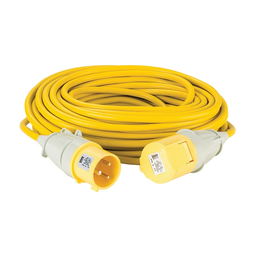 Defender Power And Light Defender 110V 32A 4mm 25M -Yellow Arctic Ext Lead
