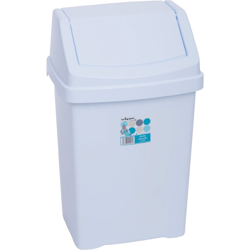 Offis 25LTR Swing Top Bin White Zoro UK
