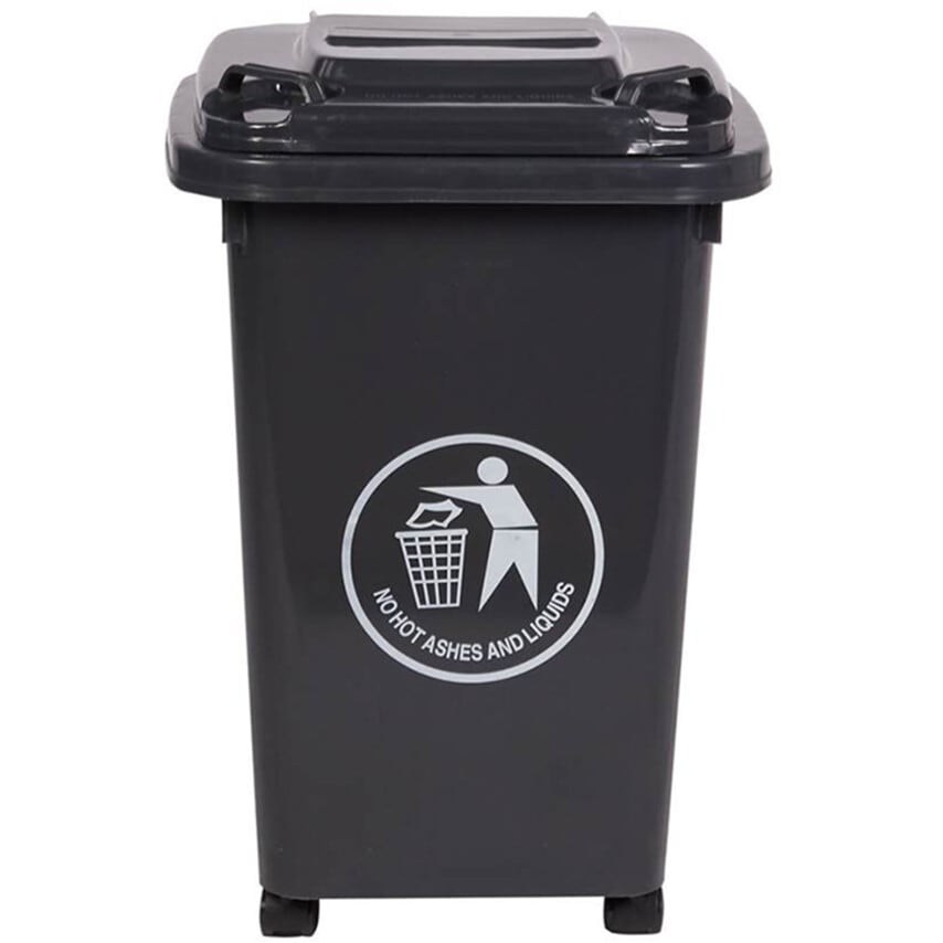 GPC Industries LWB30Y Grey Wheelie Bin - 30 Litre
