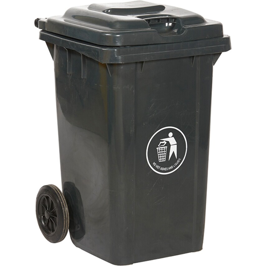 GPC Industries LWB80Y Grey Wheelie Bin - 80 Litre