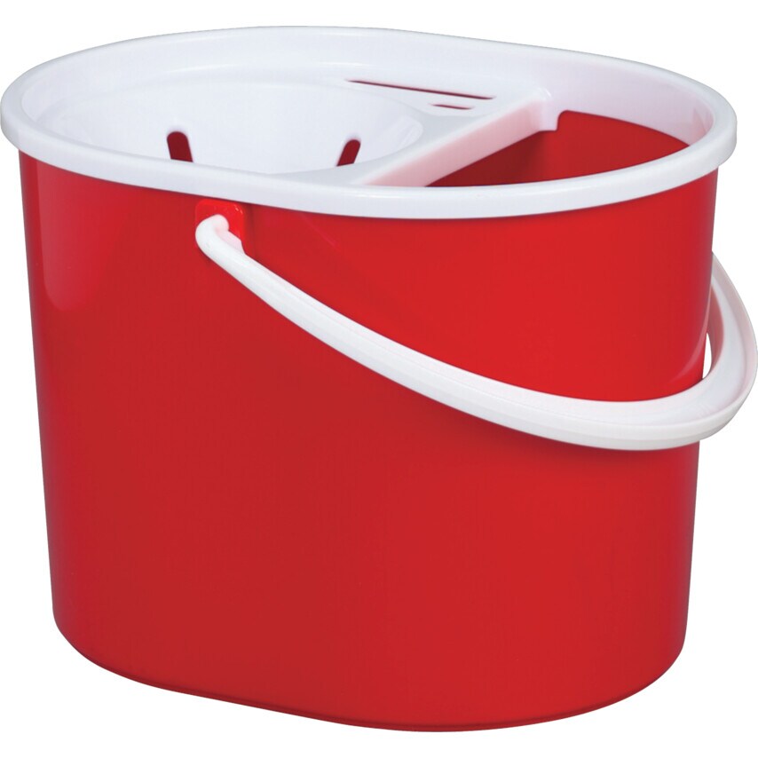 Cotswold Yellow Oval Plastic Mop Bucket/Wring Cone- you get 5