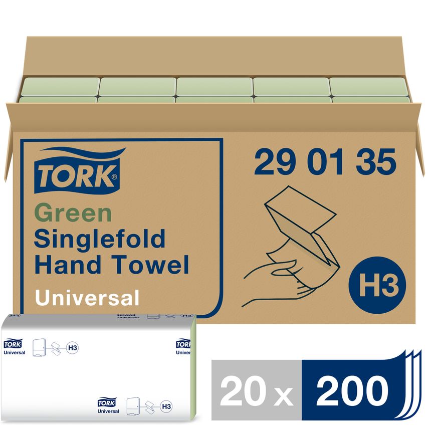TORK Essuie-mains en papier 1 couches 20 paquet(s) TORK Zickzack Universal 290135