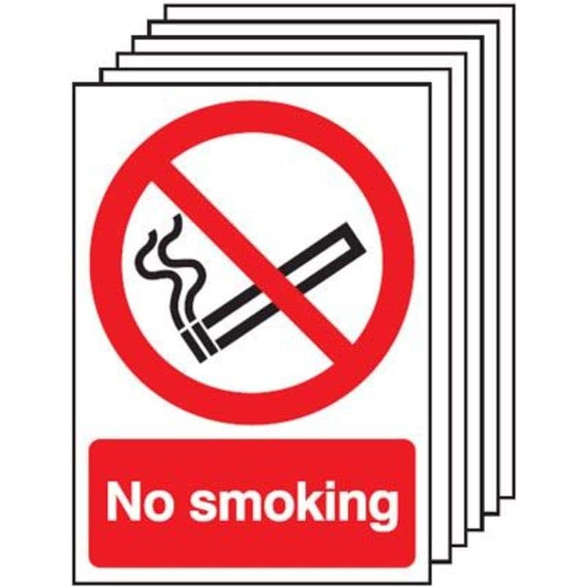 Sitesafe 297 x 210mm No Smoking - Rigid