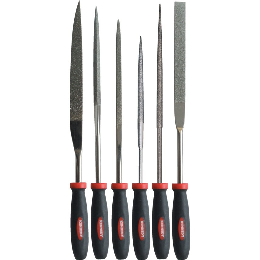 160MM (6.1/2") 6 Piece Medium Grade Diamond File Set